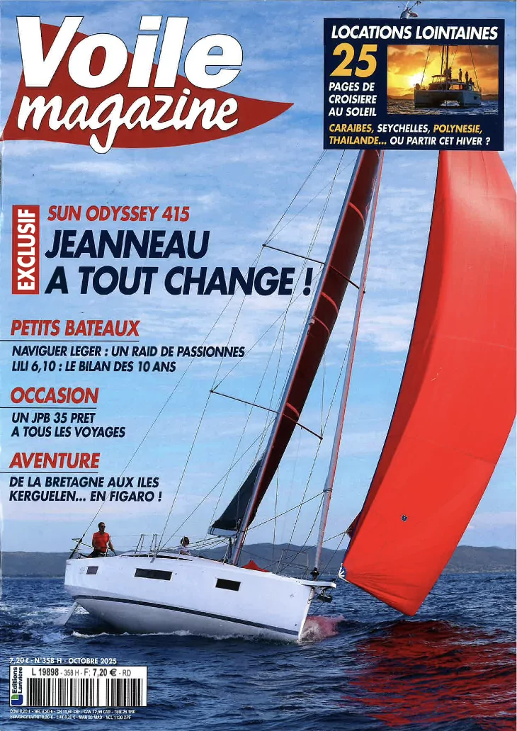 L&rsquo;essai du Wauquiez 55 dans Voile Magazine n°318